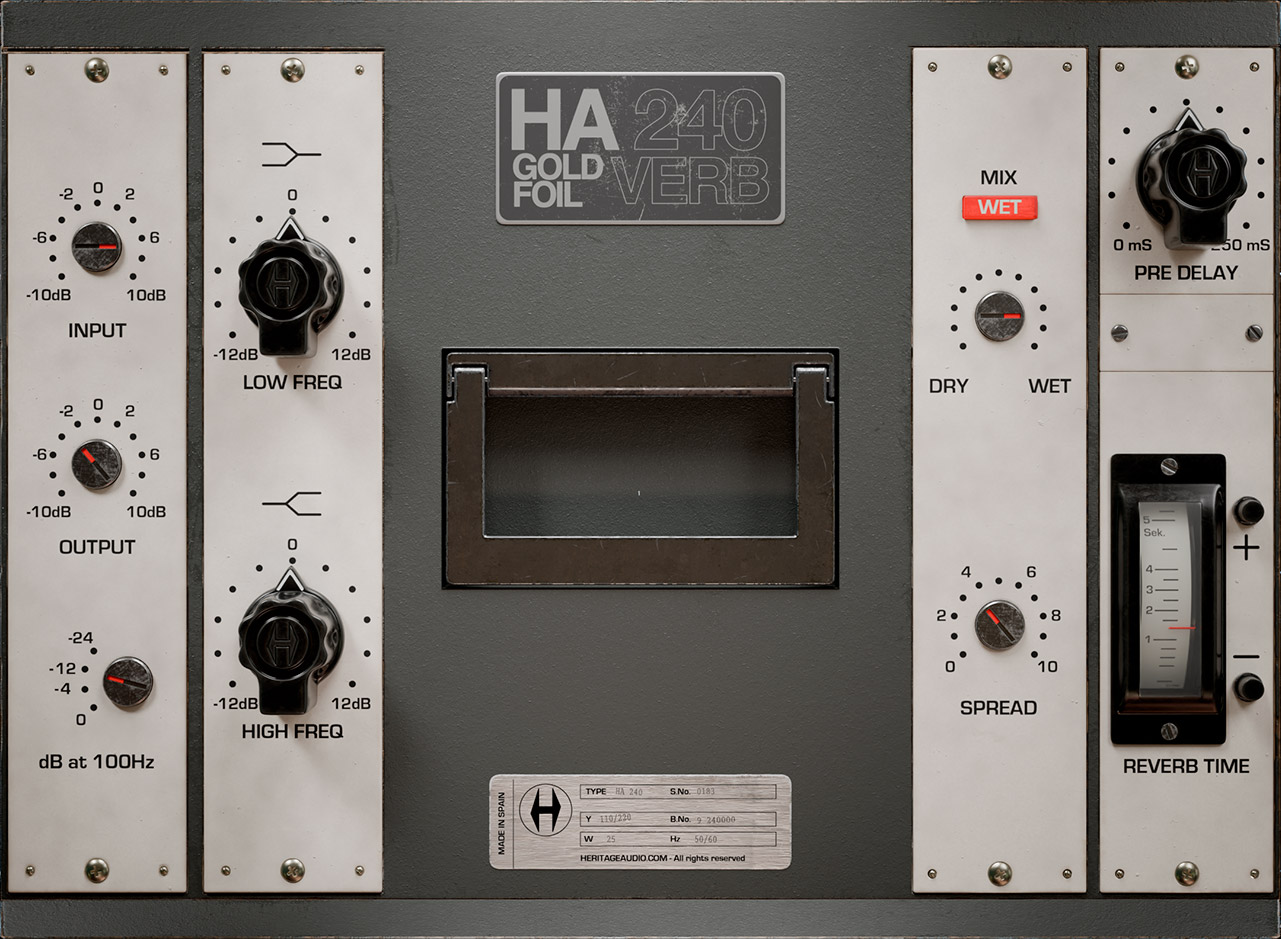 DESARROLLO – Users Heritage Audio - HA 240 GOLD FOIL VERB